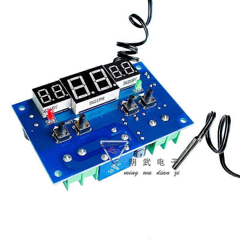 W1401 12V Temperature Controller Detect With  Sensor Three Window Synchronous LED Display Intelligent Digital Thermostat Module