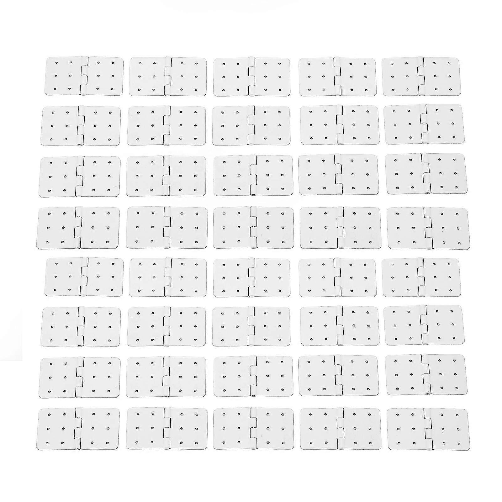 RC Pinned Hinges for Model Airplane Wings  40PCS Plastic Hinge Set for planes and RC Aircraft