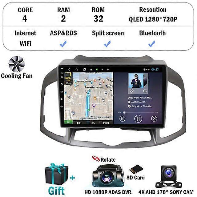 Android 12 For Chevrolet Captiva 2011 2012 2013 2014 2015 2016 2017 Car Radio Multimedia Video Player GPS Navigation Carplay DSP