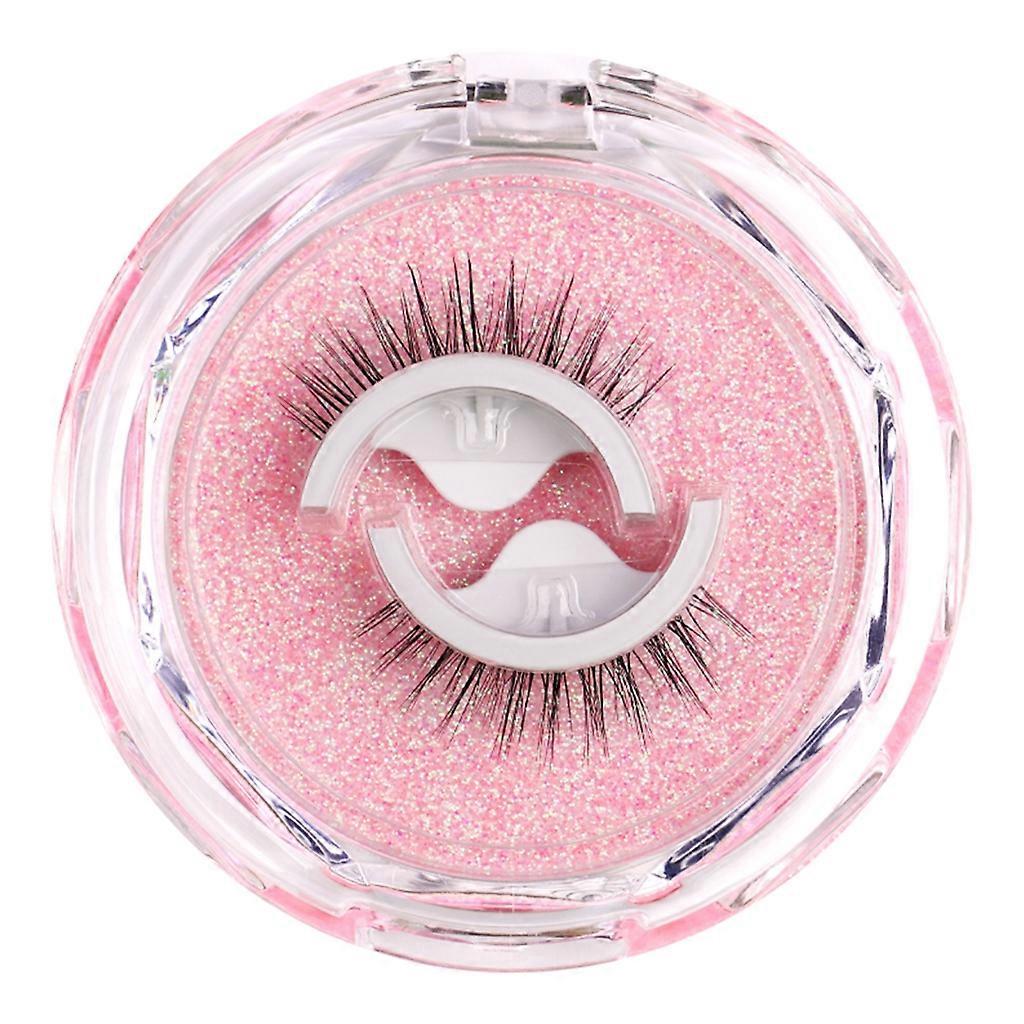 Reusable Self Adhesive Eyelashes No Glues or Eyeliner Needed,Easy To Apply 3sTo Put On,Stable Waterproof False Eyelashes