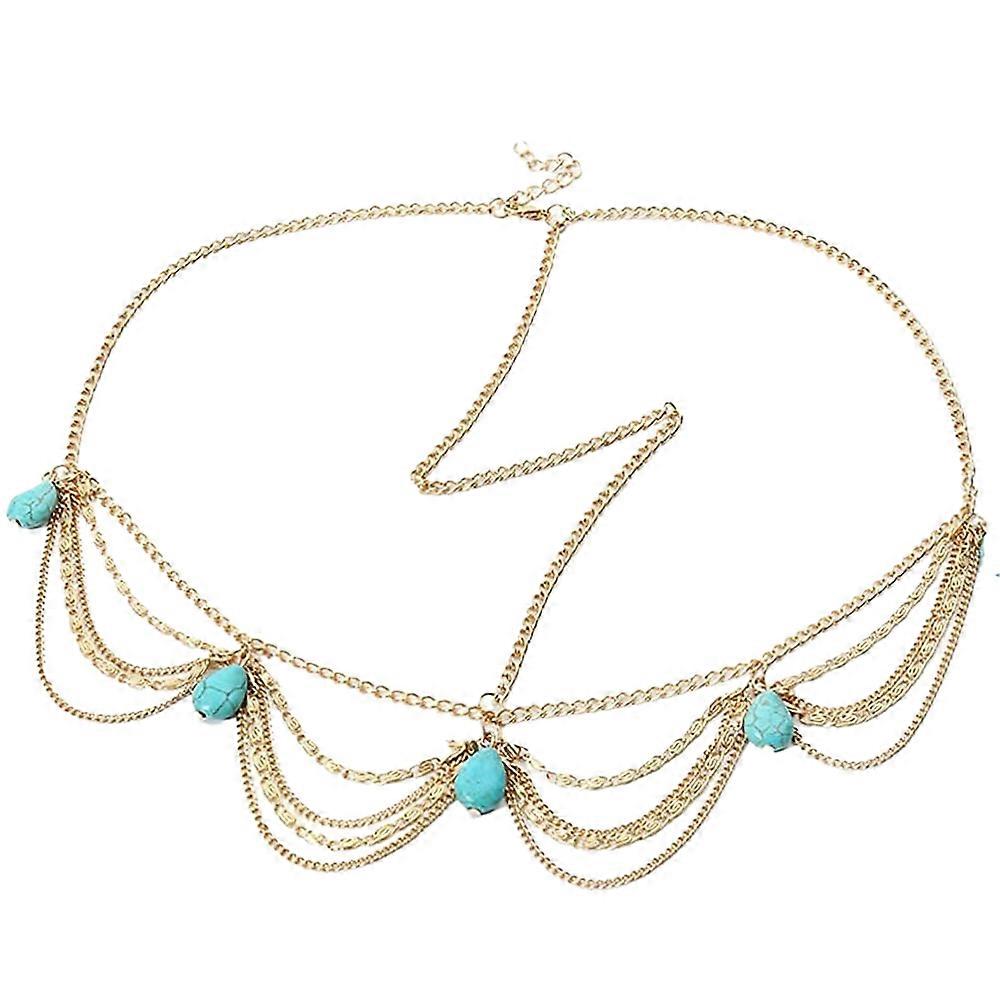 Tassel multi-layered hair chain