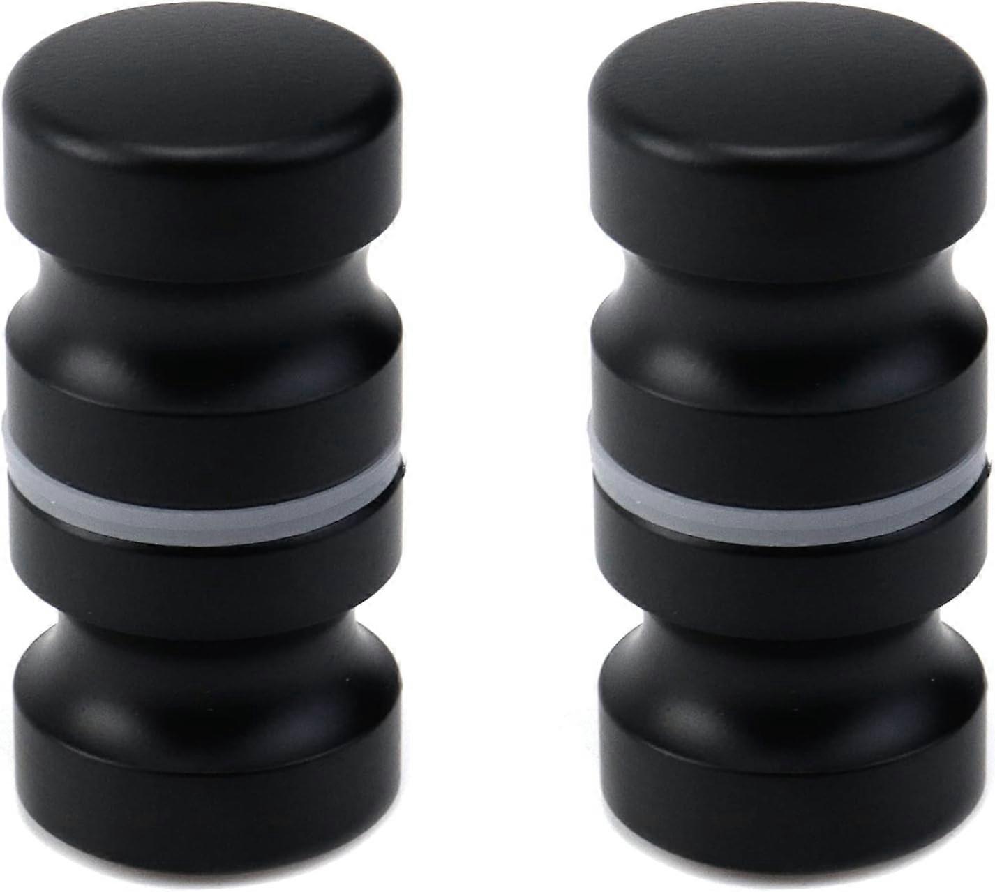2pcs Black Bathroom Pull Handles, Shower Glass Door Knobs, Back to Back Shower Door Knobs
