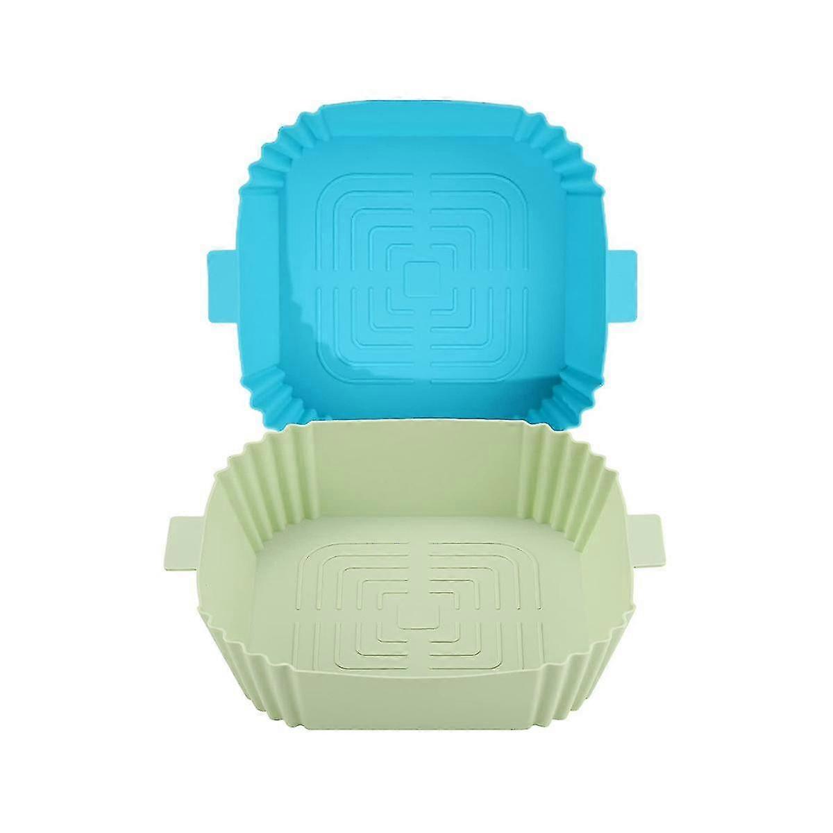 Silicone Air Fryer Liners, Air Fryer Pots Basket Non Stick Baking Pan Oven Air Fryer Accessories Bl