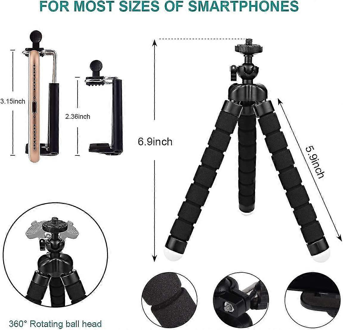 New,suitable Handy Stativ,  Smartphone  Stativ Flexibel Mini Dreibeinstativ Universal Handy Halterung Halter Kamera