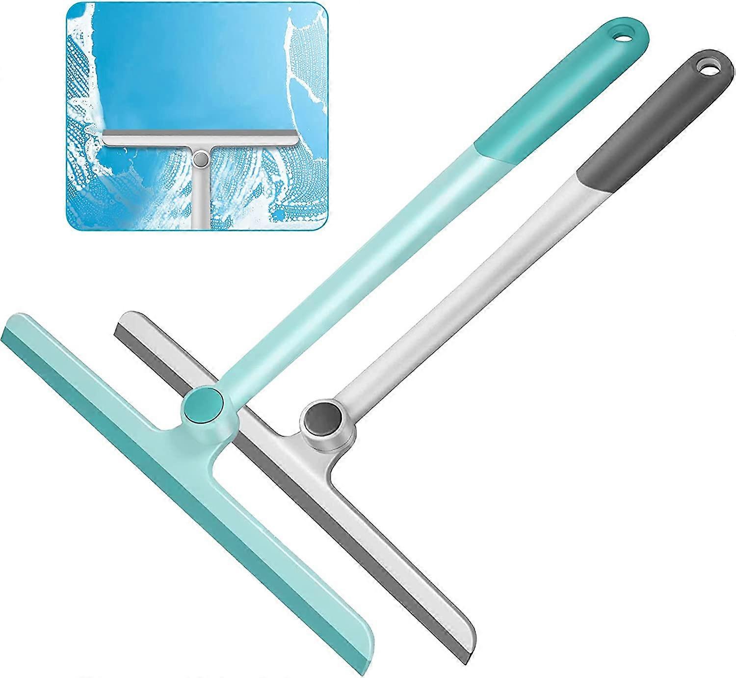 Shower Squeegee for Shower Doors, Shower Squeegee Silicone Handle Shower Squeegee