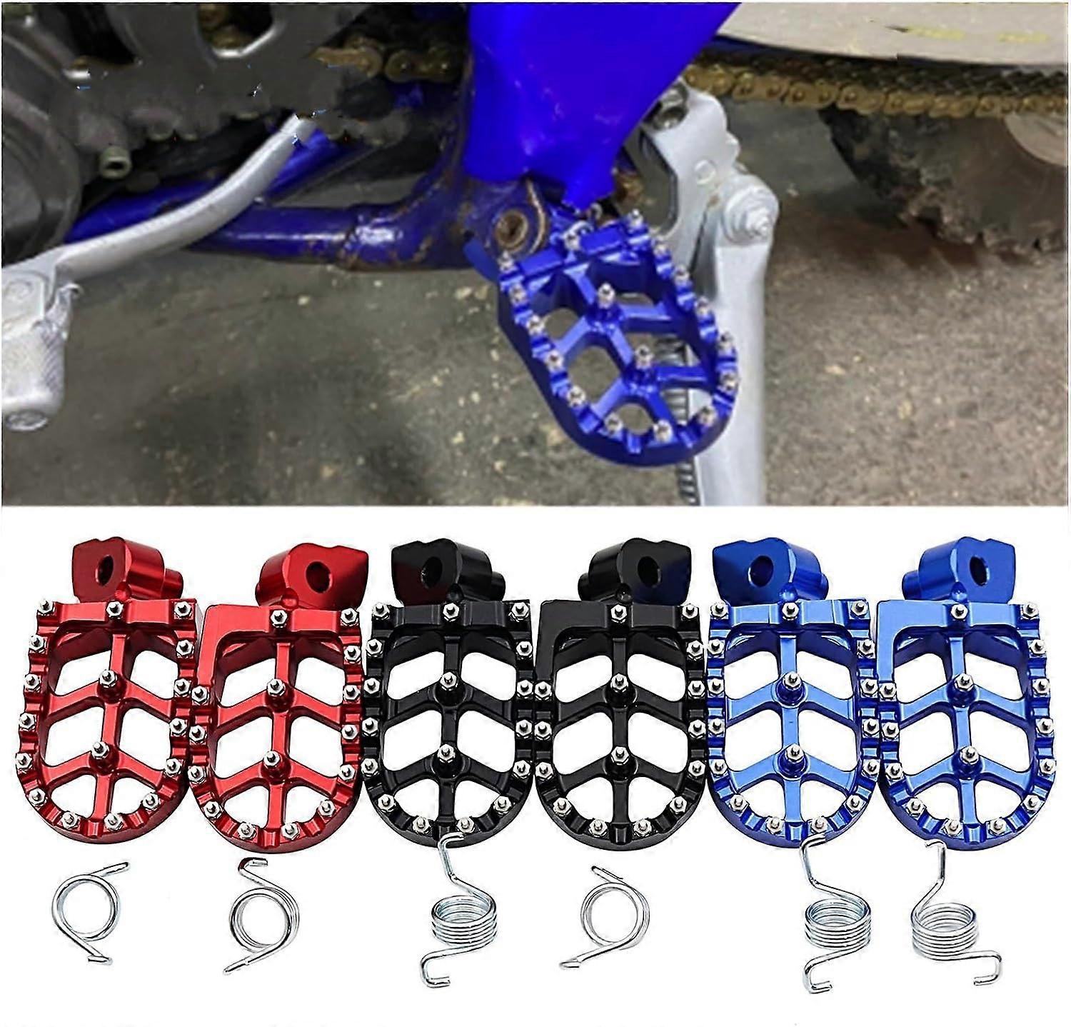 Blue Foot Pegs For Yamaha YZ/WR 65 85 125 250 450 – Unbranded