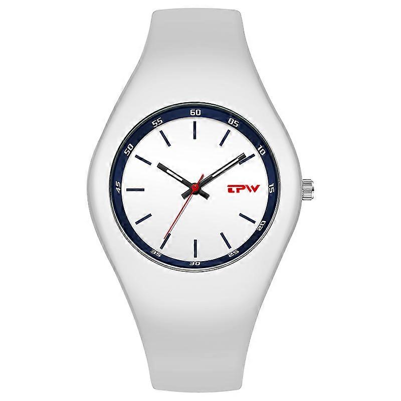 TPW Full Size 40mm Ladies Clock Rubber Strap Skin Friendly