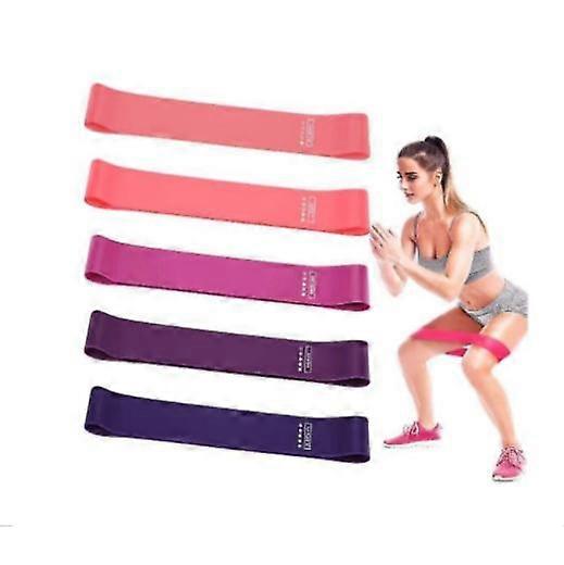 Latex Resistance Bands Fitness Set Rubber Loop Bands 5 Pcs