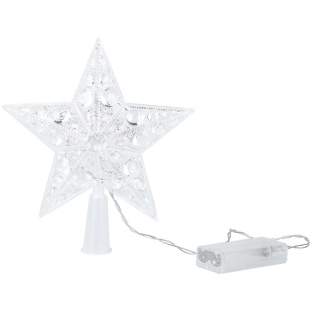 Lampy sufitowe LED Light Star Tree Topper Gwiazda Choinka Gwiazda Gwiazda Gwiazda Gwiazda Gwiazda Topper Gwiazda Gwiazda Topper Oświetlony