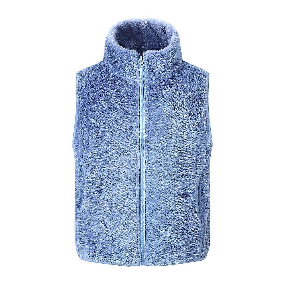 Gilet in pile polare per bambini, giacca con zip intera foderata in pile caldo per ragazze