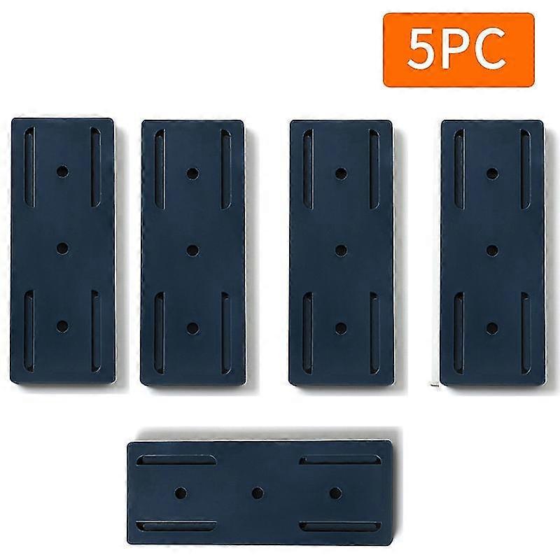5pcs Wallmounted Selfadhesive Hook Socket Storage Holder Socket Organizer Fixer Powerful