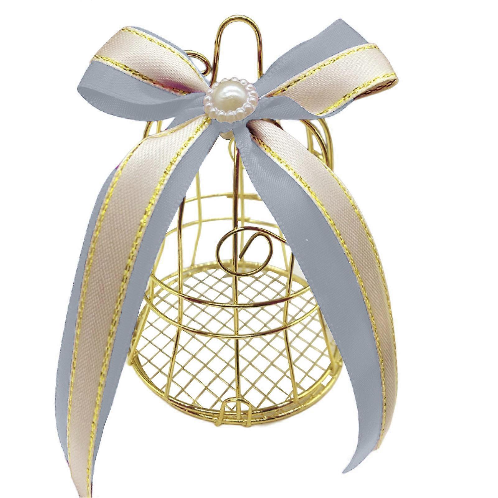 Candy Box Anti-scratch Rust-proof Not Easy to Crush Drop Resistance Bird Cage Shape Candy Case Wedding Supply QingHai