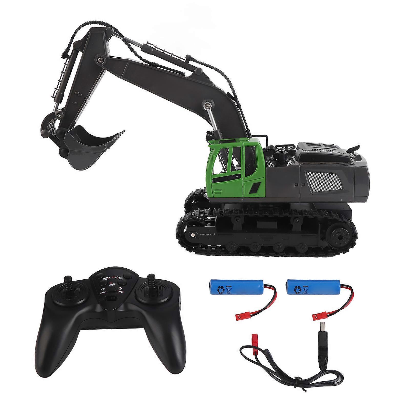 Remote Control Excavator 1:18 Alloy RC Excavator Construction Vehicle Toys for Kids Age 8 and Above