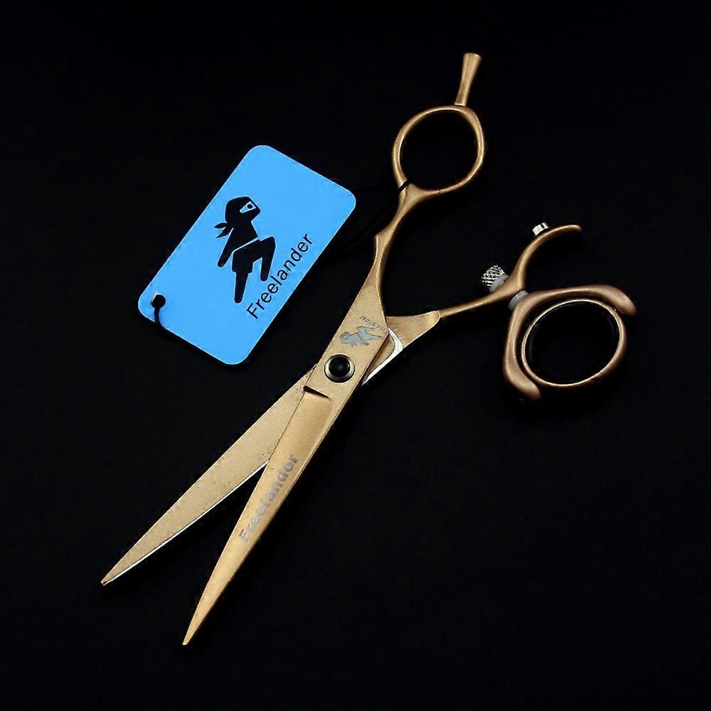 Color Paint 6.0 Inch Flying Scissors Flat Scissors Tooth Scissors 720 Degrees Rotating Handle Arbitrary Rotation