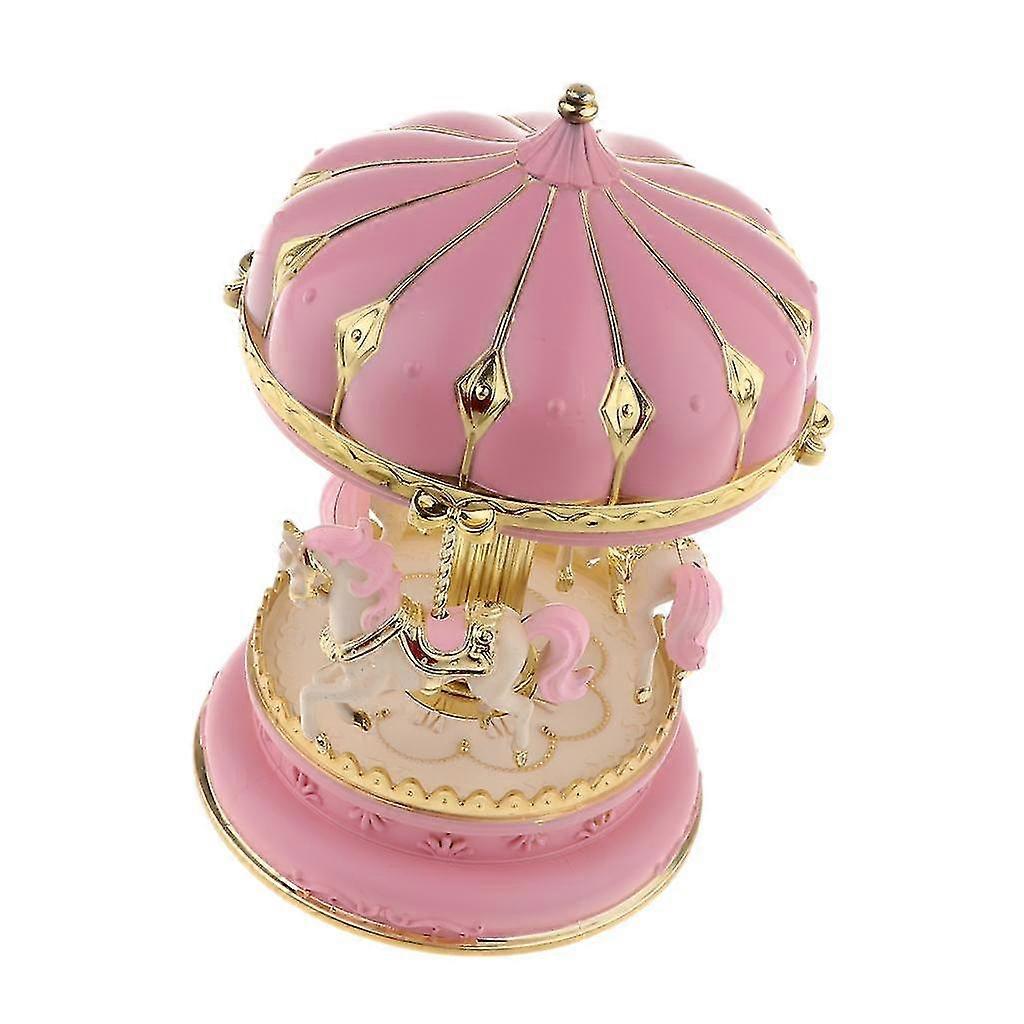 Carousel Music Box Spinning Horses