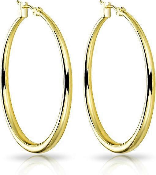 Förgyllda 40mm creolörhängen