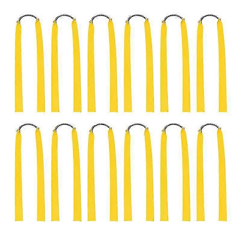 new 12pcs Rubber Bands For Catapult Widened Flat Catapult Bands Elastics For Hunting Fast