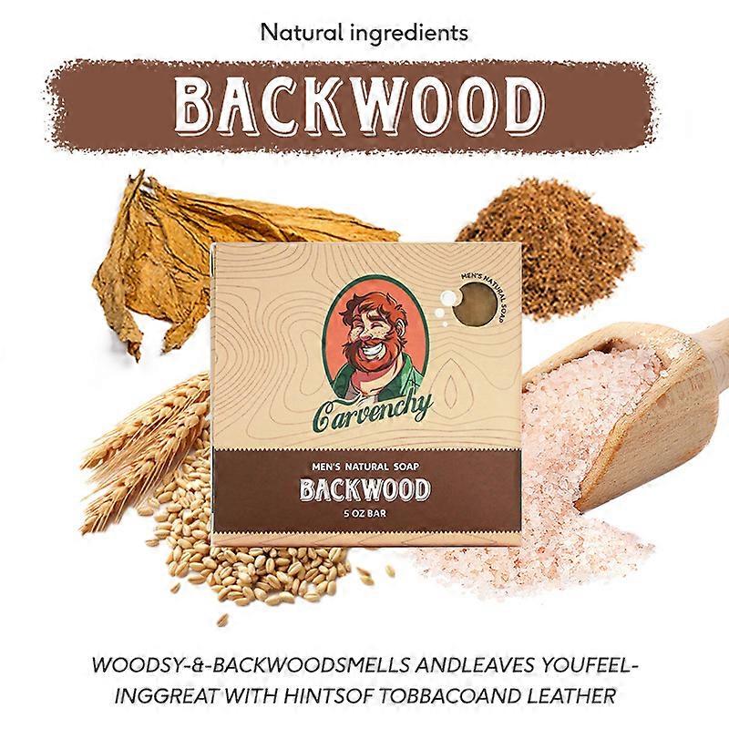 Men's Natural Bar Soap from Moisturizing Soap Made from Natural Oils - Cold Process - Exfoliating Soap - Summer Citrus, Birchwood Breeze, Cool Fresh A