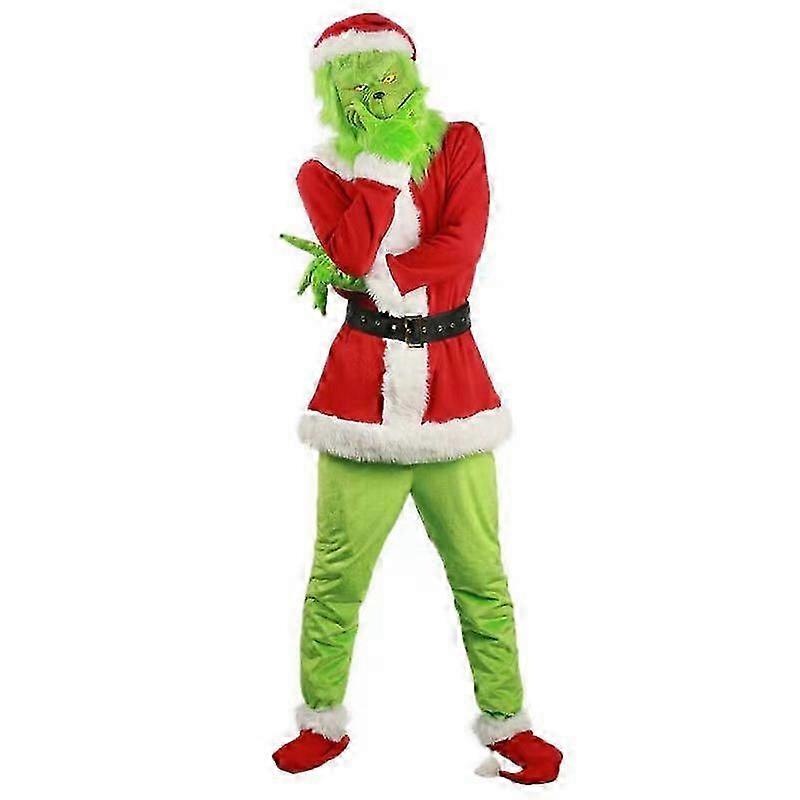 Adults The Grinch Mask Xmas Party Cosplay Christmas Next Day Delivery