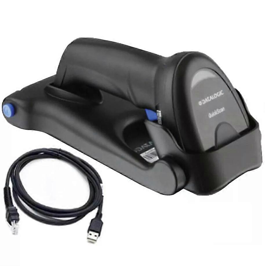 Quick Scan QD2220-BKK1S Handheld Barcode Scanner Imager 1D USB Cable and Stand Kit
