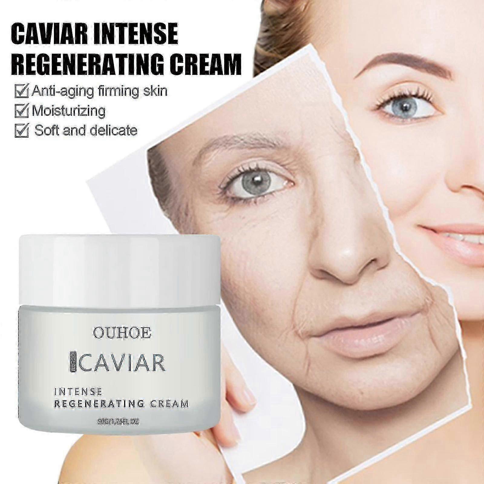 キャビアエキスリバイタライジングクリーム 保湿、引き締め、軟化、しわ防止、小じわの保湿