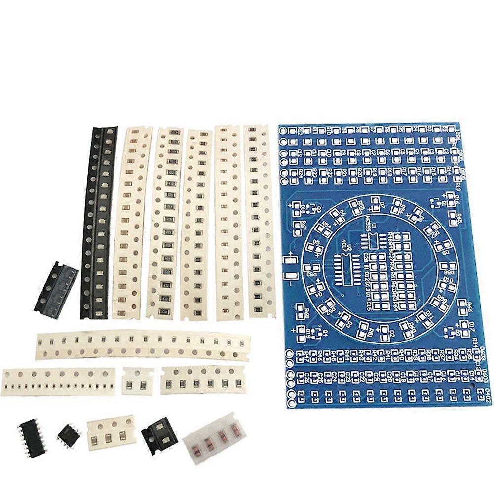 SMD NE555 CD4017 Flashing LED Components Soldering Practice Board Skill Electronic Circuit Training Suite DIY SMT PCB Kit