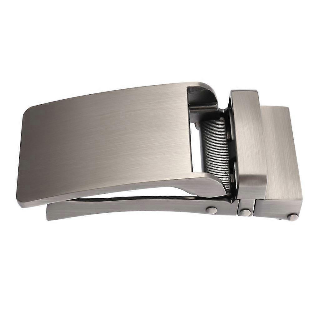 أزياء الرجال الأعمال سبيكة التلقائي مشبك فريد من نوعه رجالي لوحة حزام أبازيم للحزام (فضي)