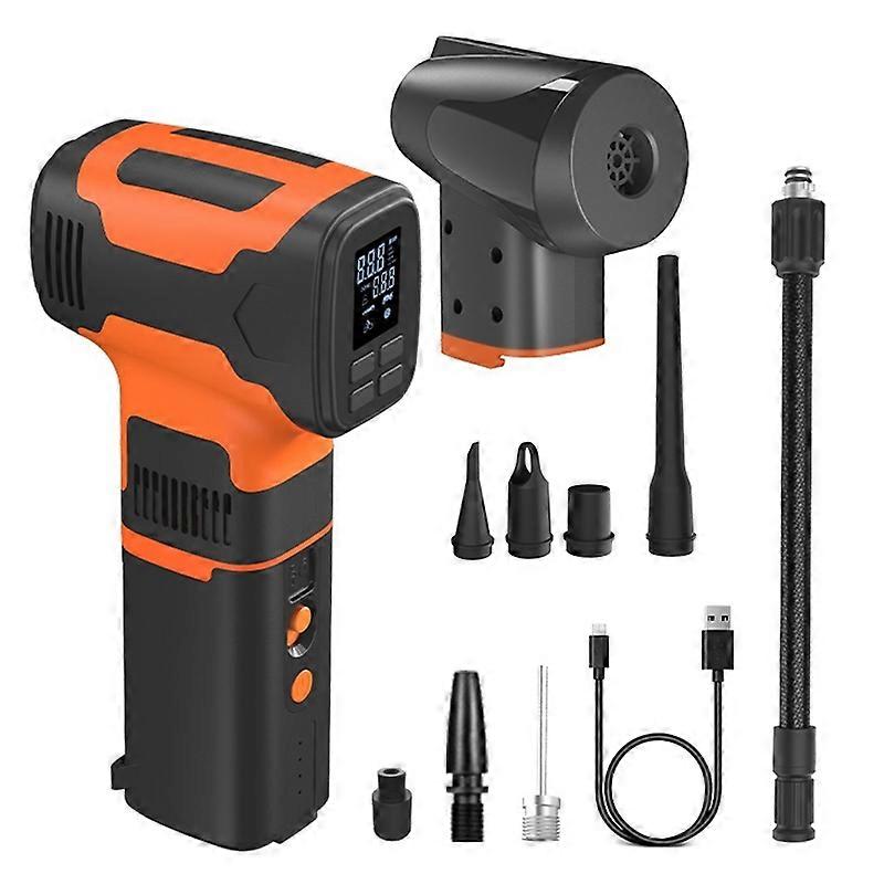 Type A Y06 3-in-1 Multi-function Digital Display Electric Air Pump Detachable Dust Blower