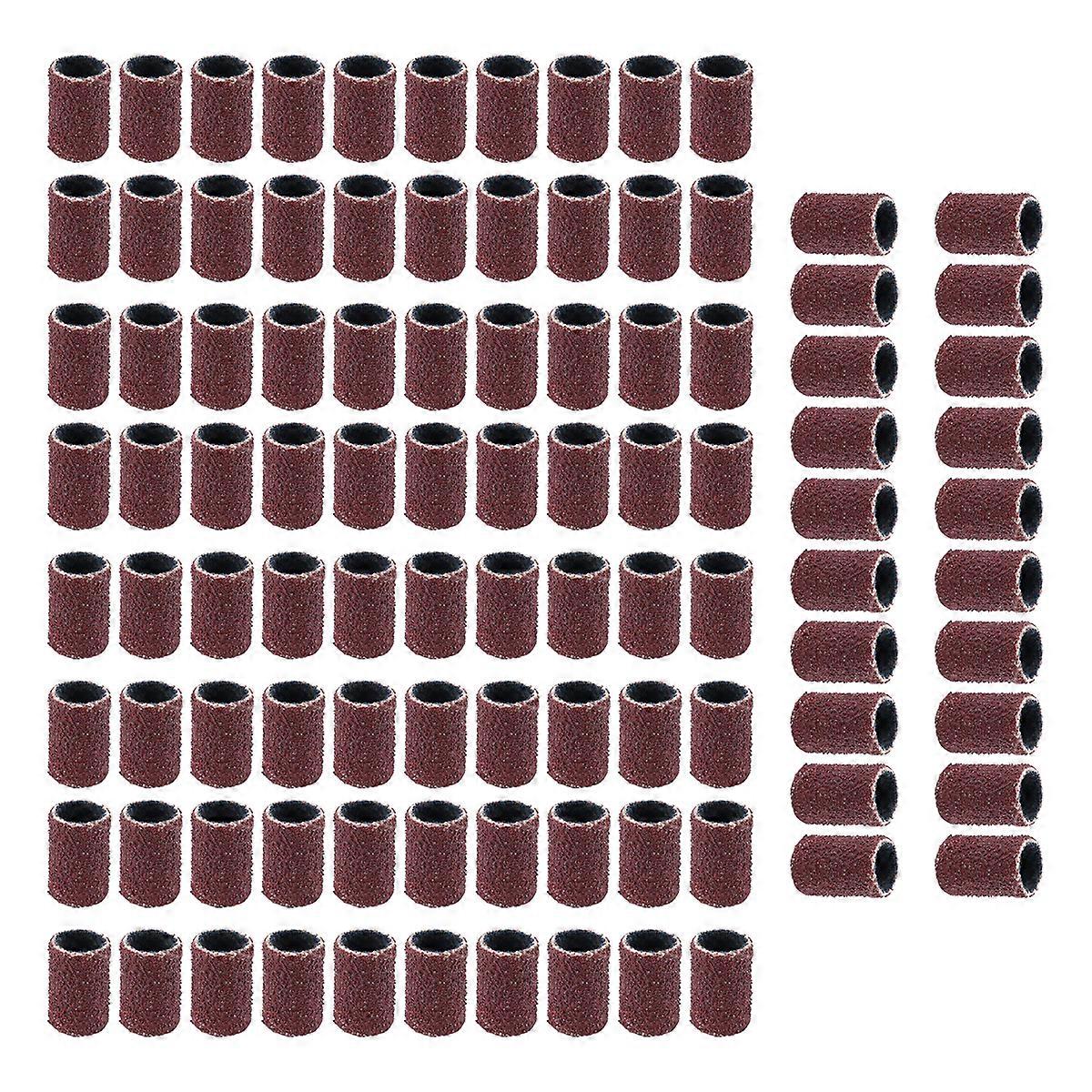 100 PCS Perceuse À Ongles Bande De Ponçage Machine De Remplacement Bits Pédicure (80)