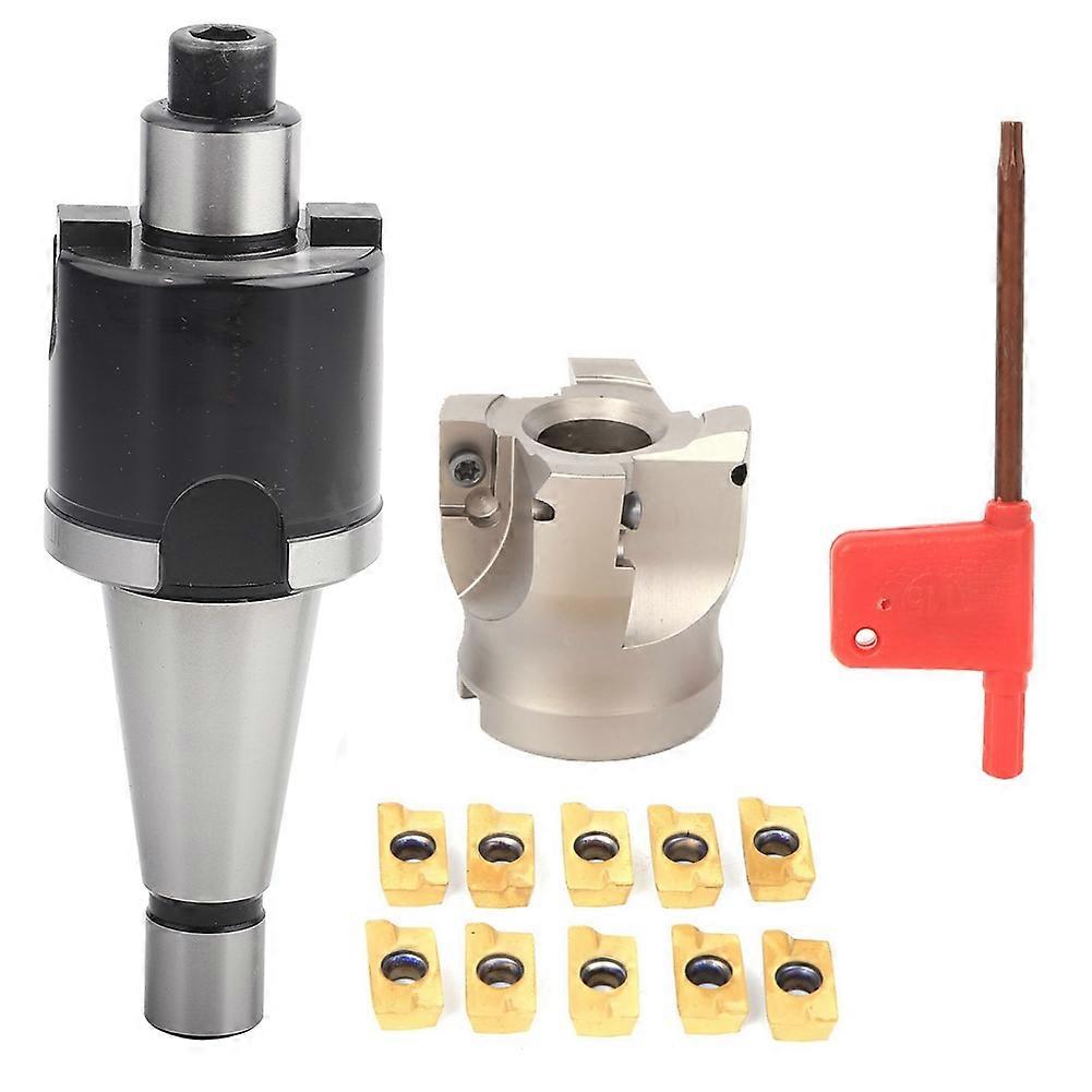 MT2 FMB27 Collet Chuck Holder BAP400R-50-22-4T Milling Cutter 1604APMT Milling Inserts(Plaquettes de