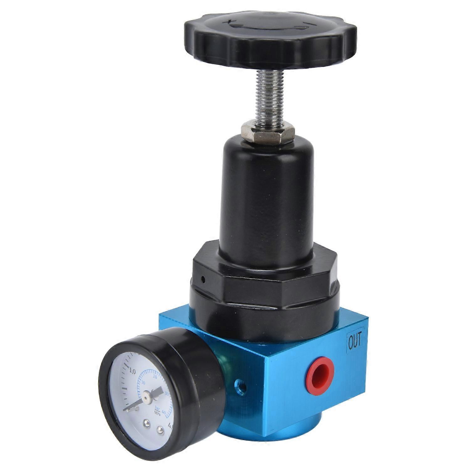 Air Pressure Regulator Miniature Pneumatic Reducing Valve Regulating Control GaugeQTYH‑15 G1/2