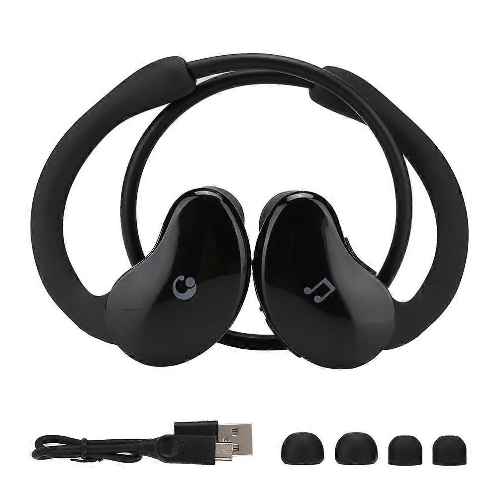 SX-963A Rear-Mounted Headset CVC Noise Reduction Wireless Bluetooth Earphone(Black)