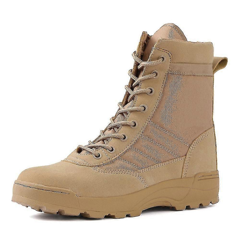 Men's High Top Combat Boots-comfortable Hiking Shoes,breathable Tactical Boots For Outdoor