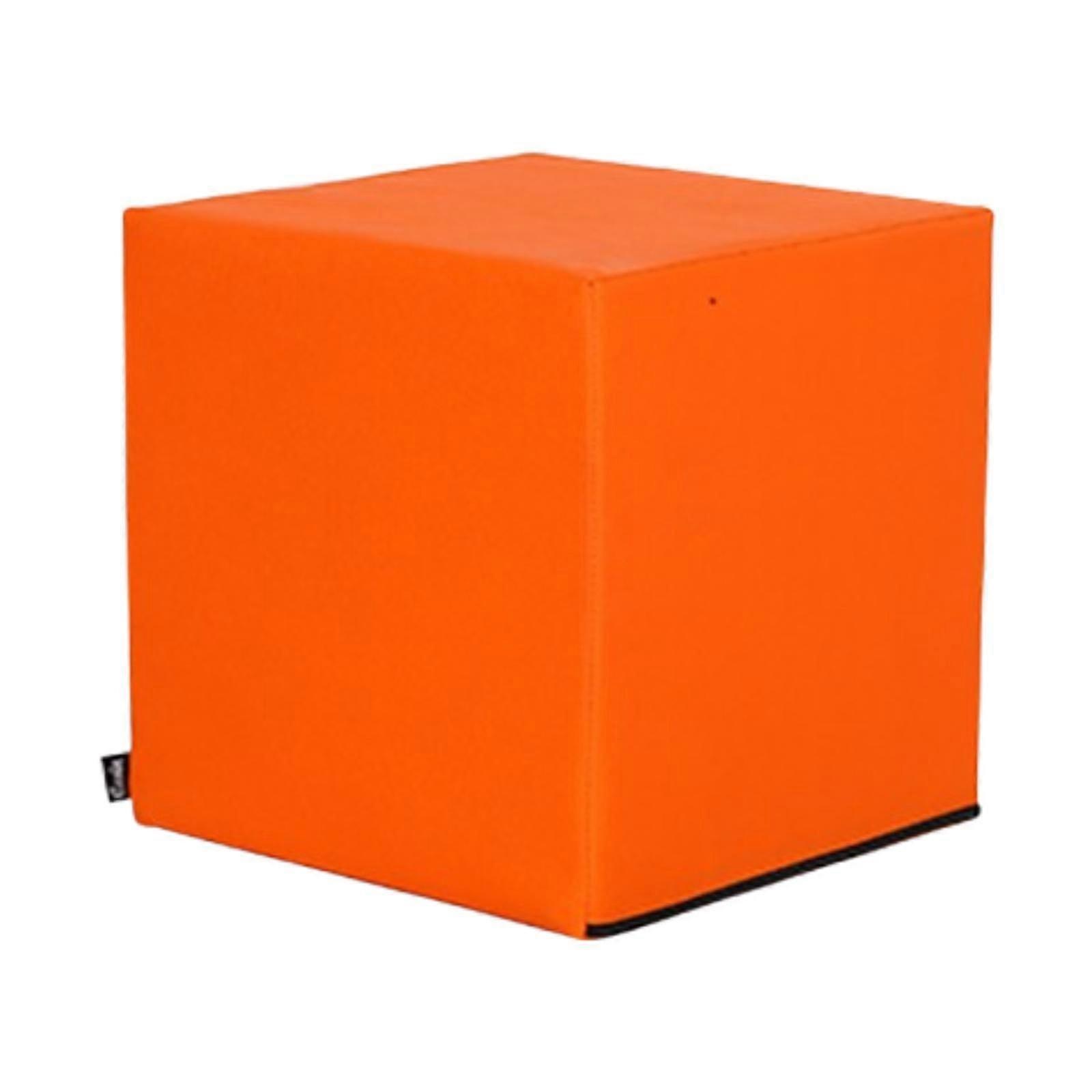 Yoga Cube Stool - PU Leather Soft Seating, 30cm Footstool For Home, Yoga, Balance Training & Decor