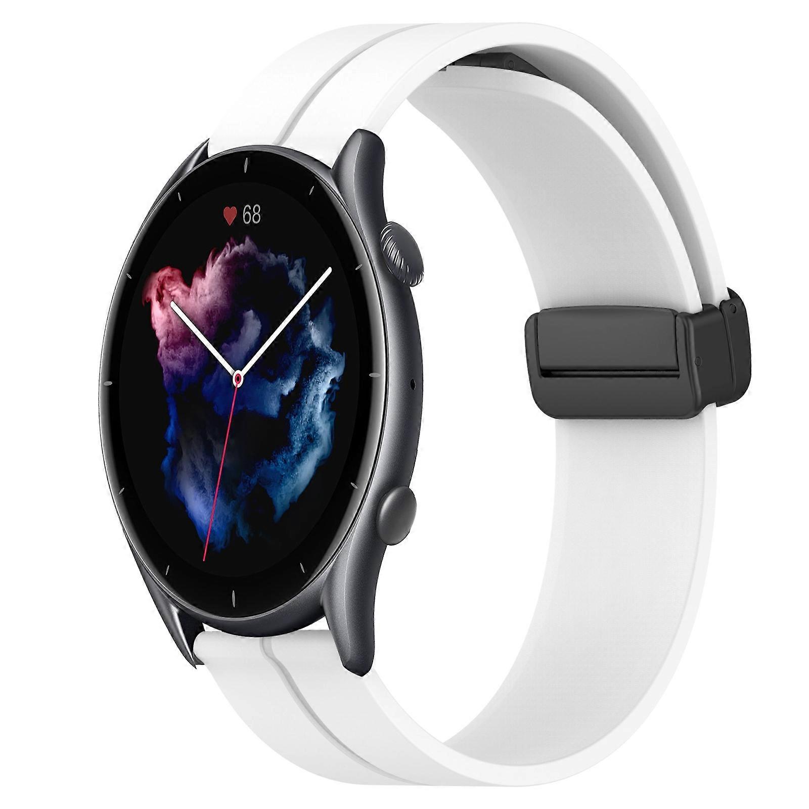 Για Amazfit GTR 3 Pro 22mm Μονόχρωμο μαγνητικό κούμπωμα σιλικόνης Watch Band