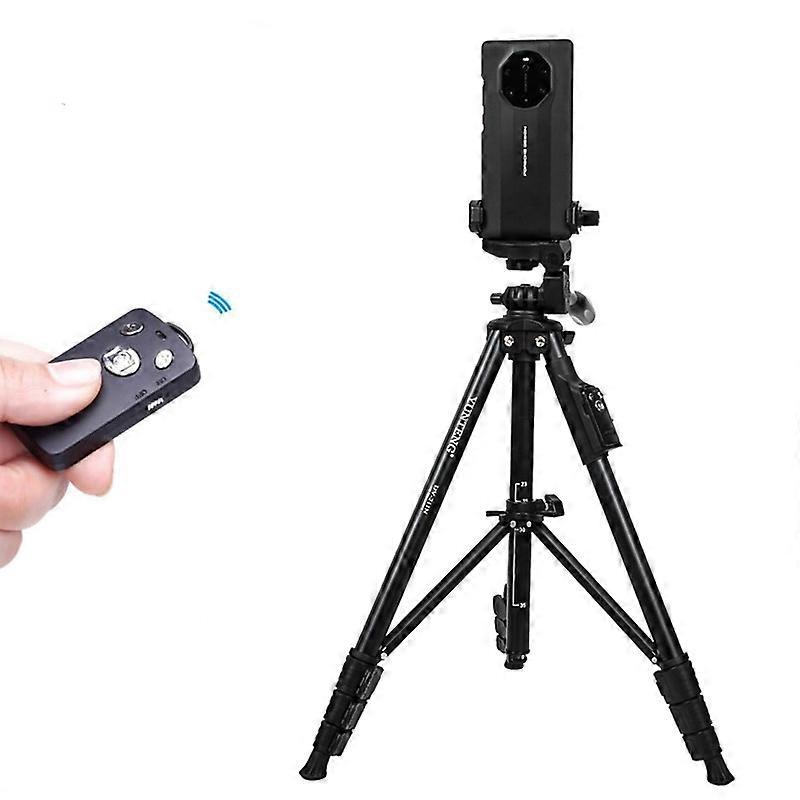 YUNTENG 211N Aluminum Tripod Mount with Bluetooth Remote Control & 3-Way Head & Phone Clamp