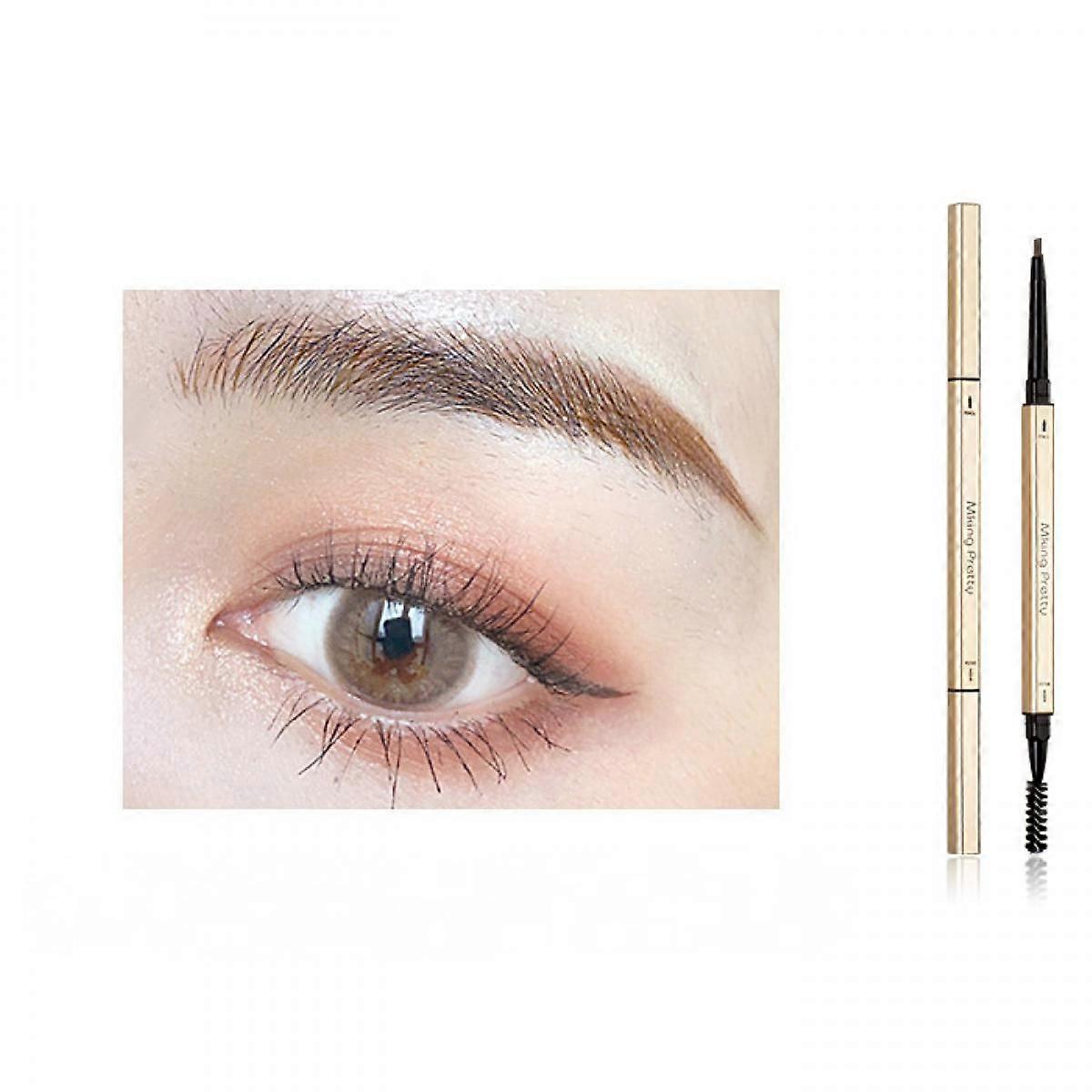 Precision Brow Pencil Ultra Fine Long Lasting Dual-use Eyebrow Pencil,Dark Brown