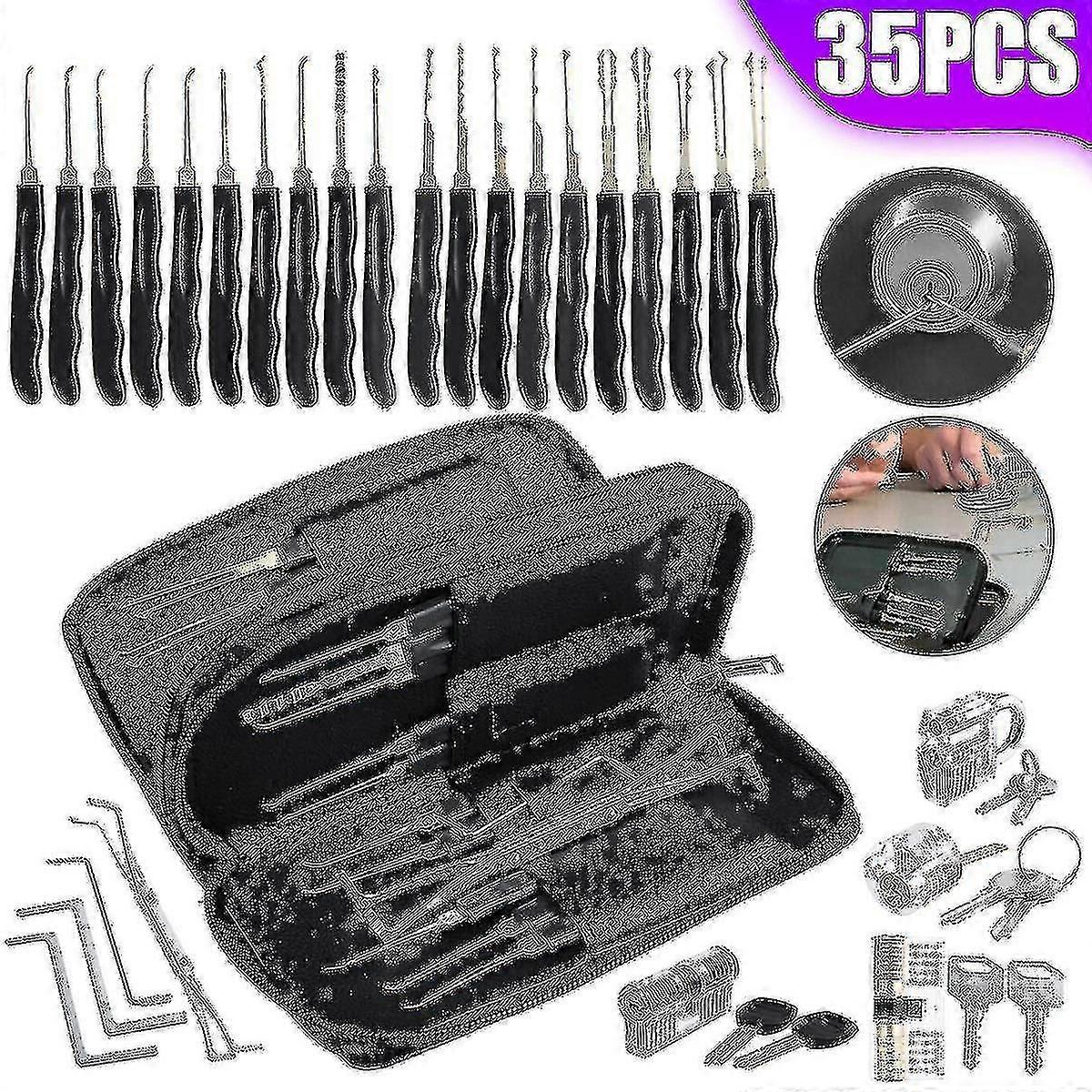 35pcs Lock Picking Kit Tools Unlocking Set Lock Picks