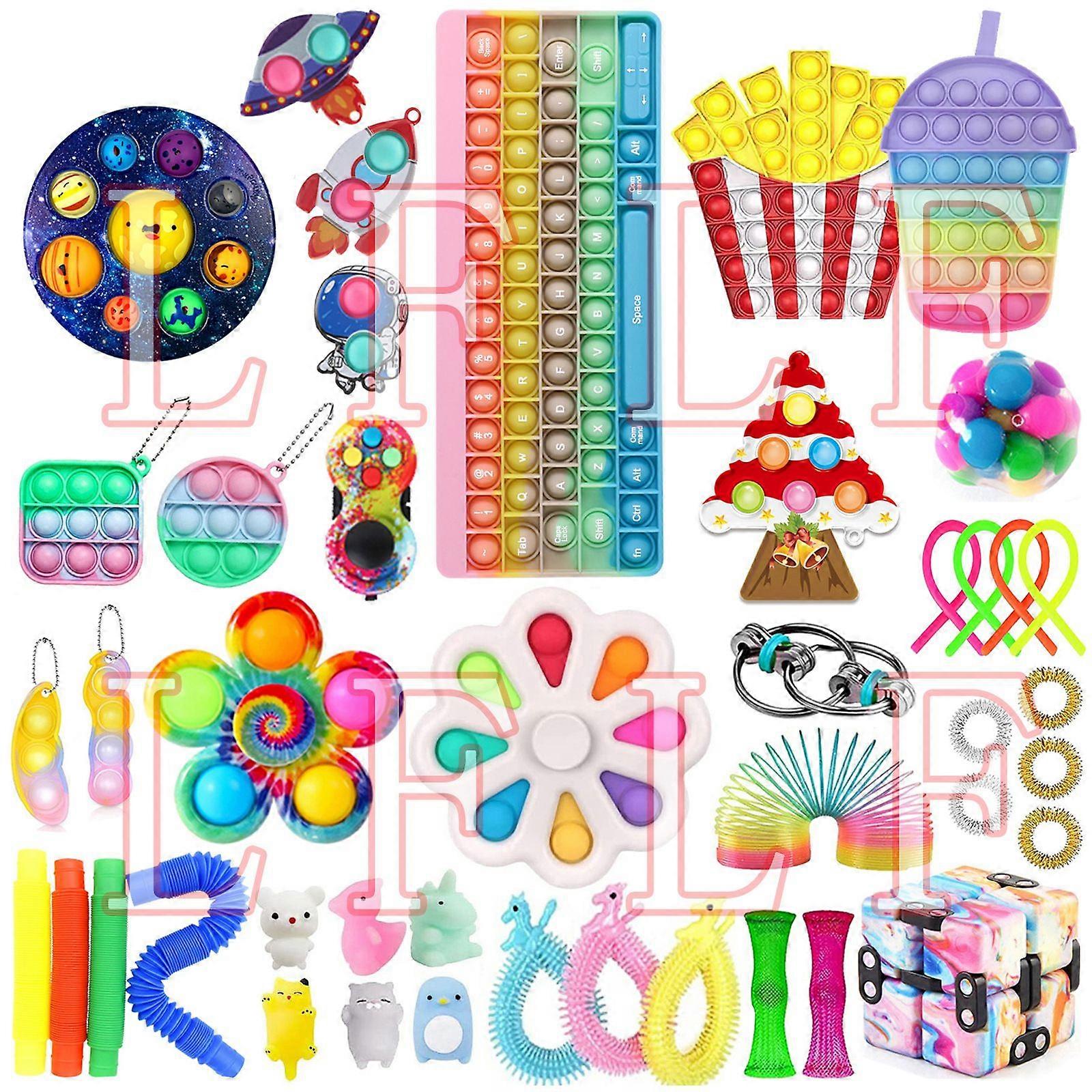 TG18762L1 # Christmas venting and stress relief toy set fidget cube knitting net SQUISHY FOXMIND