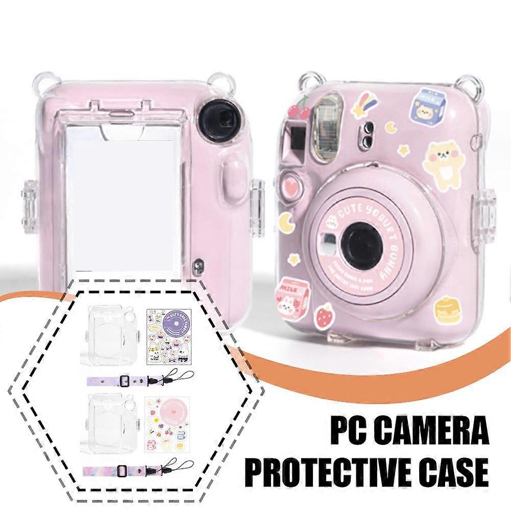 Camera Case Scratch-Resistant Protective Cover with Sticker for Instax Mini 12