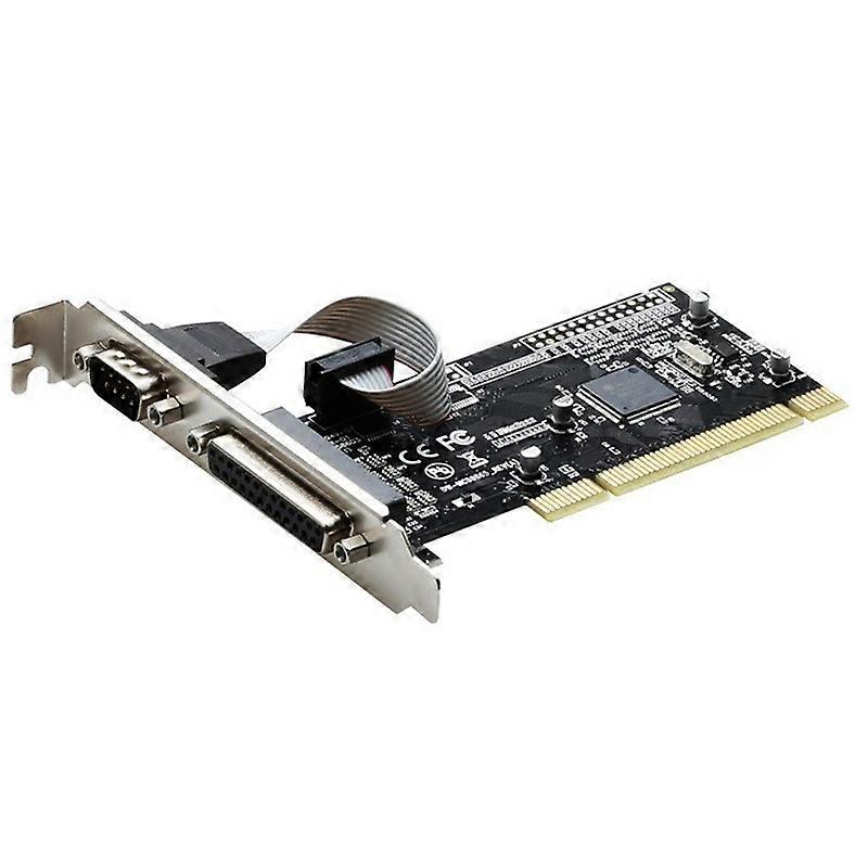 TXB086 Desktop Computer PCI to 1 Parallel and 1 Serial 25-pin/9-pin Printer Interface Expansion Card