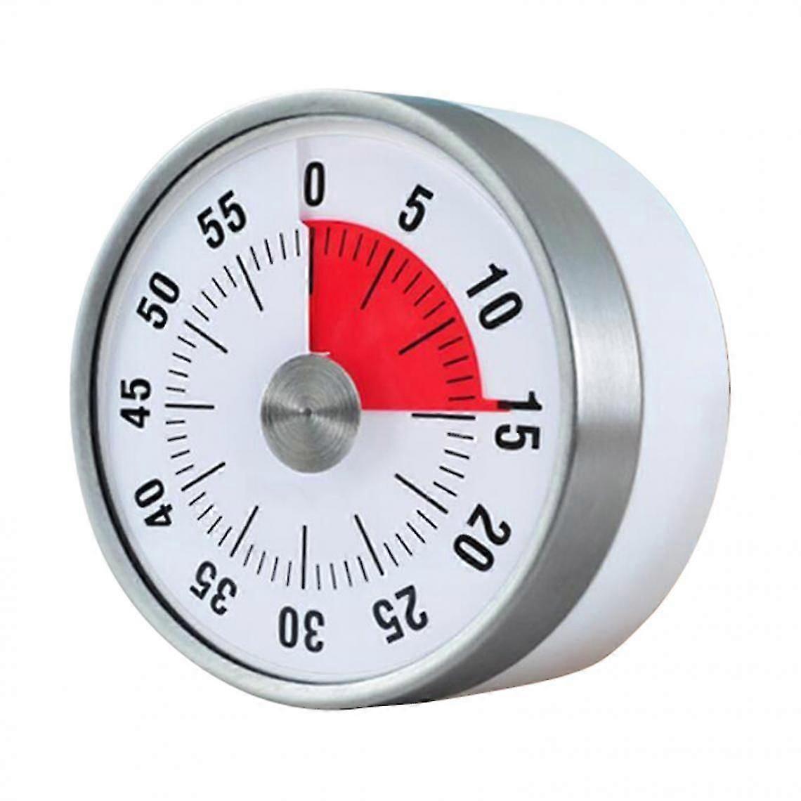 Inch Round Kitchen Mechanical Countdown Timer, White