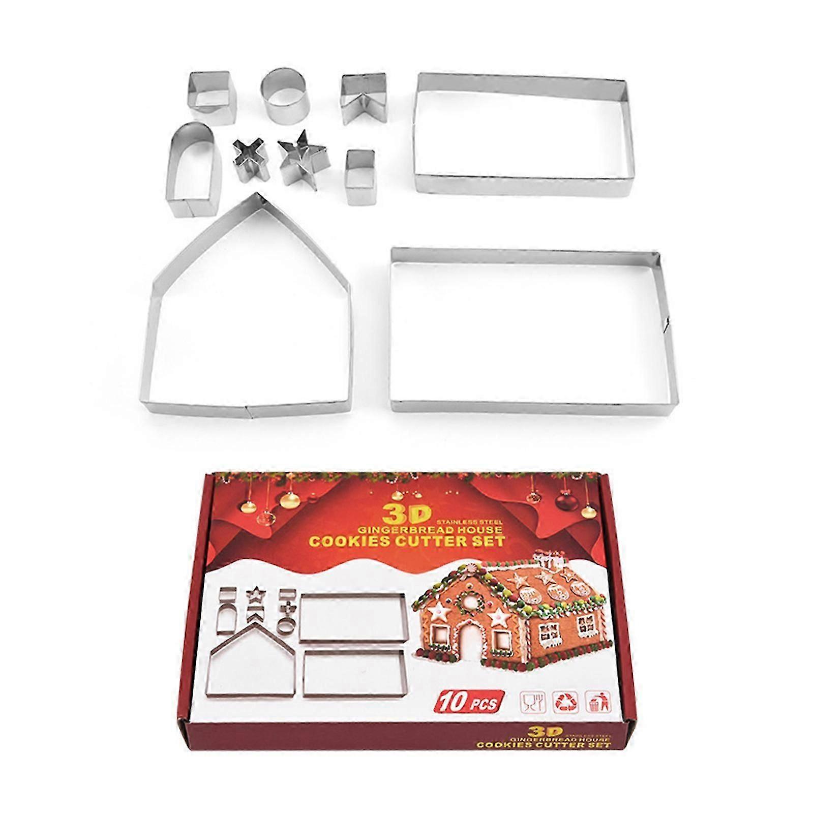 8pcs 3D Mini Biscuits Cutter Set Anti-rust Minimalist Biscuits Template Home Kitchen Tools