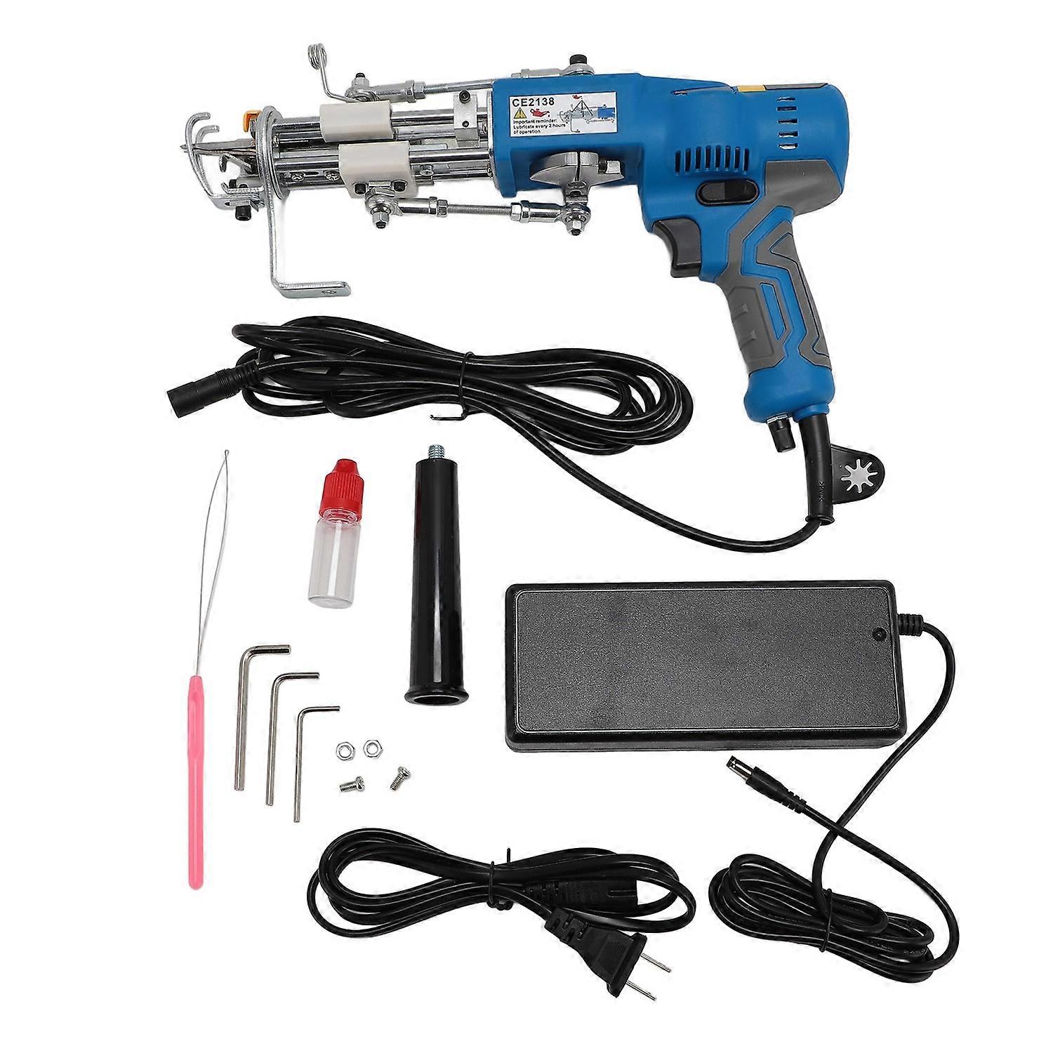 Carpet Tufting Gun Machine Kit Brushless High Power 2 In 1 Cut and Loop Pile Carpet Gun 100‑240V US