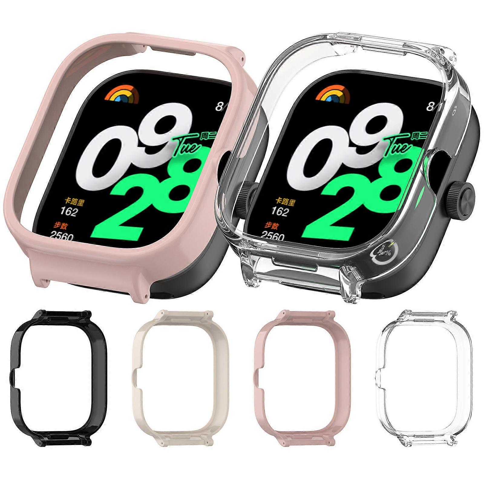Smartwatch Accessory Half Wrap Case for 20mm Bands Colorful Watch Accessories Simple Installation for Watch 5 White