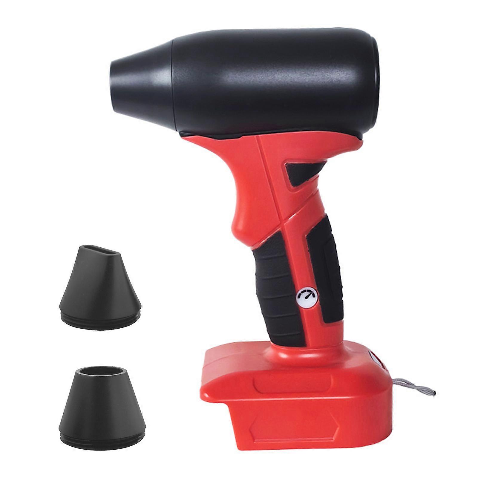 18-20V Pil için Taşınabilir Jet Fan Toz Üfleyici (Dahil Değil) Yaprak Üfleme ve Temizleme için 4 Ayarlanabilir Hız Kırmızı