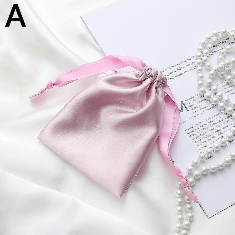 Imitation Silk Jewelry Bag Packaging Pouches Drawstring Bags Candy Wedding Party Makeup Gift Bag