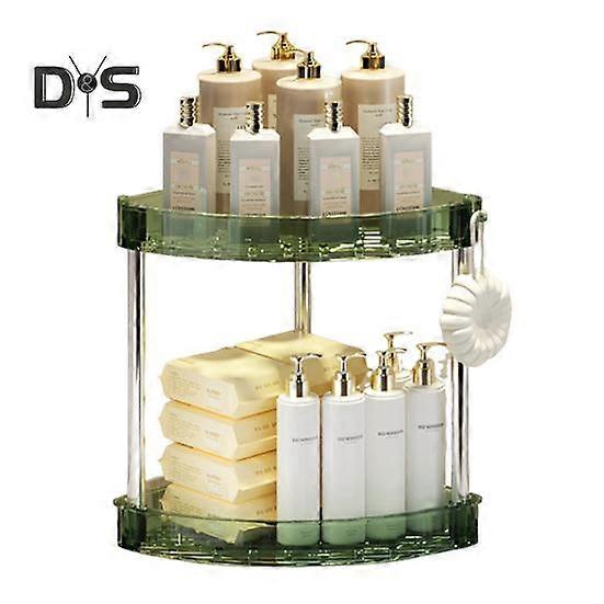 Corner Bathroom Counter Organizer Storage Rack Large Capacity 3 Tier 90 Degree Design Makeup Organizer Perfume Tray