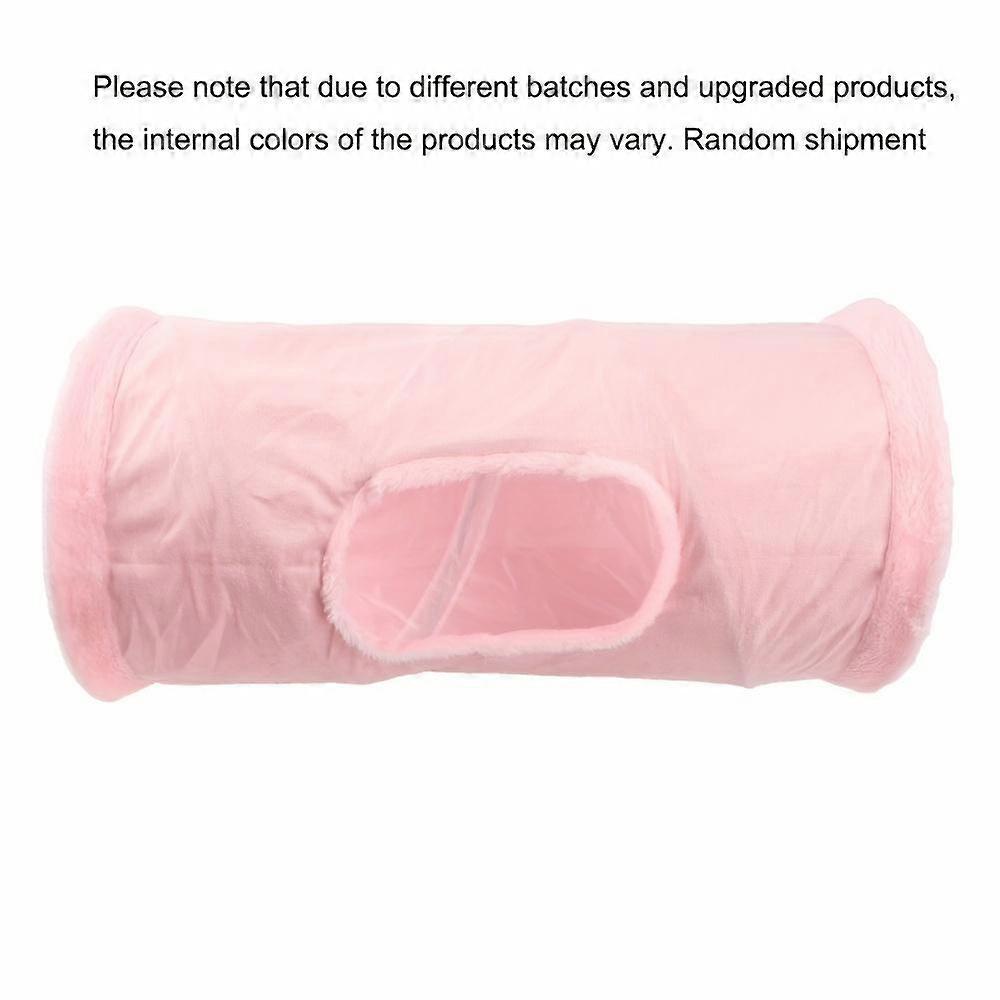 Foldable Plush Cat Toy Tunnel with Storage, Interactive Puzzle for Kitten and Puppy Play