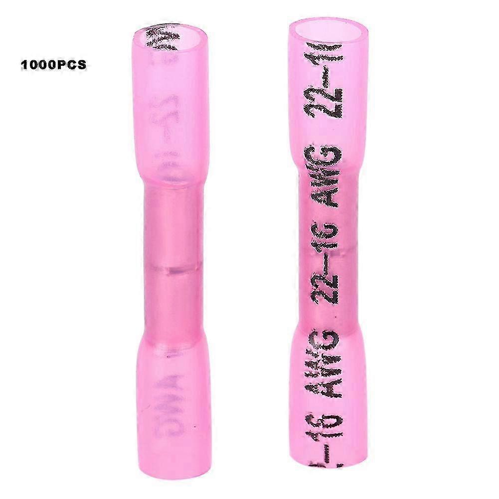 1000Pcs BHT1.25 Heat Shrink Terminal Full Insulation Intermediate Connection Wire Terminal